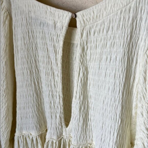 Free people get obsessed ivory smocked babydoll dress - Picture 8 of 8